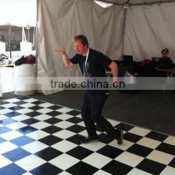 nice paint black & white portable dance floor for sale