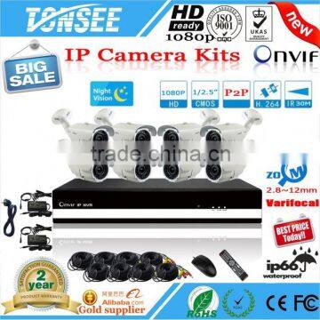 wholesale wireless security camera system,8 Ch Wifi Ip Camera Kit,960P IP camera NVR kit