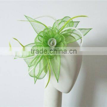 Lime green sinamay fascinator/party fascinator/pefect quality fascinator