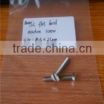 High Quality M4 Slot Flat Head Machine Screw DIN 963