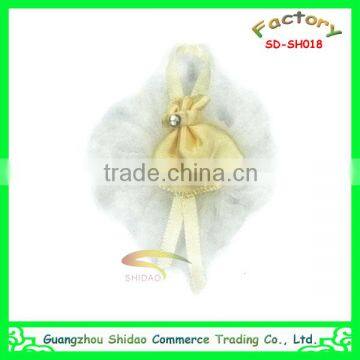 Ribbon lace center lace flower for hair embellishment