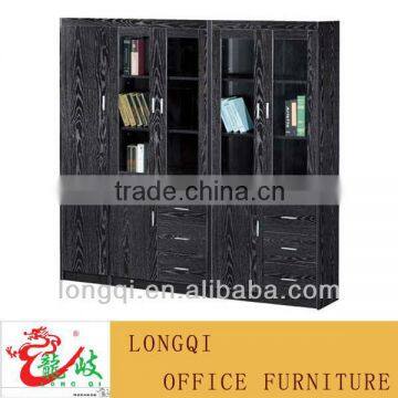 high end high quality modern fashion popular wooden glass door combination file cabinet bookcase document storage