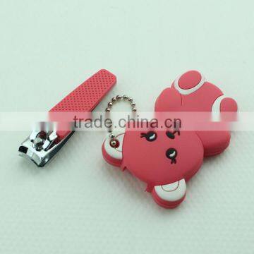 Various Design Cute Cartoon Pedicure Nail Cutter With Chain