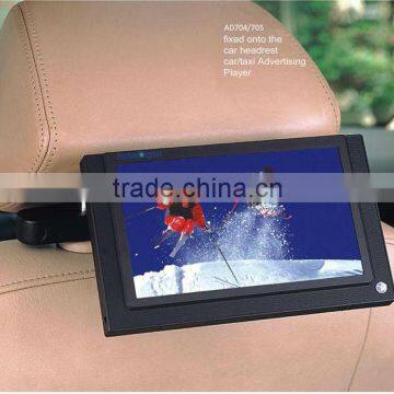 7" inch motion sensor Bus/Taxi/Car top tft lcd advertising display equipment