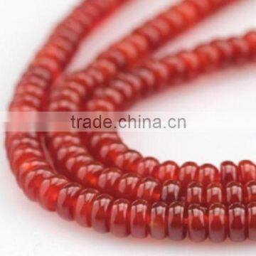 Hot seller natural stone red agate button beads gemstone