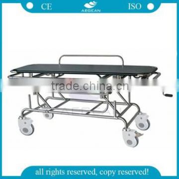 AG-HS014 Manual crank adjustable medical transfer hospital stretcher price