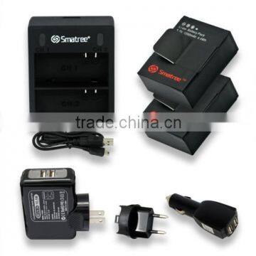 For gopro hero accessories set & dual channel charger & battery with cheap price