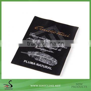 Sinicline Polyester Washing Care Garment Woven Label/Brand Woven Tag