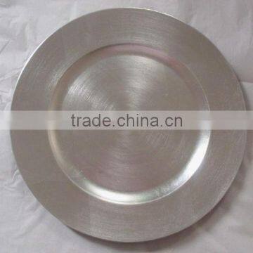 13"PP silver charger plate