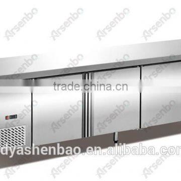 Luxurious Stainless Steel Workbench Refrigerator/commercial Kitchen Worktable Refrigerator