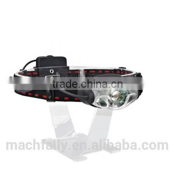 2015 Novelty Design ABS Plastic High Power XPE Headlamp 3 Mode Headlamp 3*AA Battery Headlight