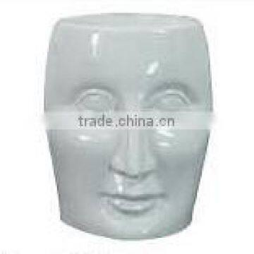 art studio stylish decoration fiberglass face stool