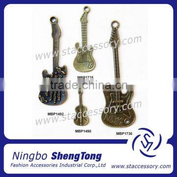 Alloy Floating Charms Wholesale Guitar Charms Jewelry Pendant