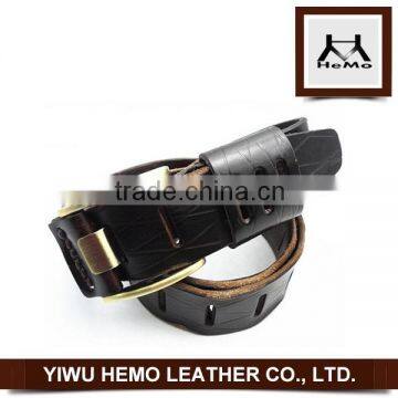 New arrival popular style black genuine leather belts