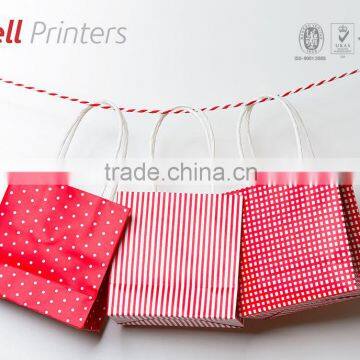 Attractive paper bag printing and making from Indian supplier