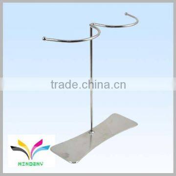 Retailers general merchandise customize design high quality light duty metal display stand for bag