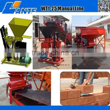 High Quality WT1-25 Soil Clay Interlocking Bricks Making Machine Production Line From Linyi Wante Machinery photo-5