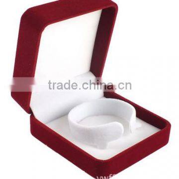 2015 Hot sale jewlery set box Velvet flannelette flocking custom bracelet