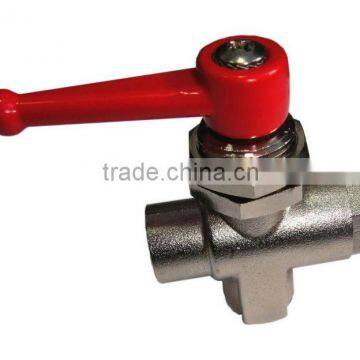 3-Way In Line Brass Ball Valve