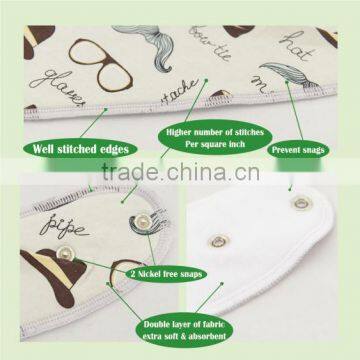 Hot Sale Popular Stylish 100% Cotton Alva Baby Bandana Bibs for Cleaning up Saliva photo-5