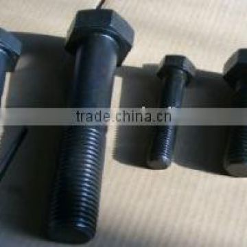 Hex bolts DIN931 grade 8.8 material carbon steel