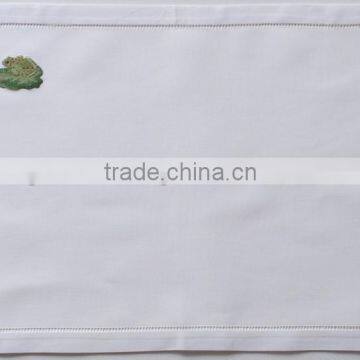 Hand embroidered cotton placemat-design 52