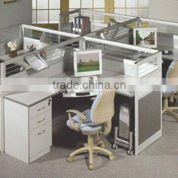 Modern Aluminum Cubicle Partition For 4 (PG-320-104)