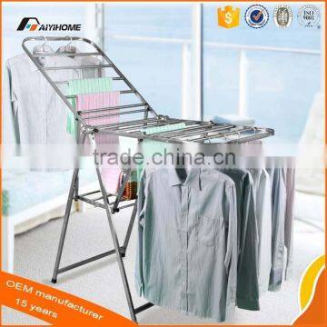 Butterfly sharp stainless steel multifunctional telescopic folding clothes hanger rack