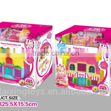 Hot selling and Highest Quality Play House Toys Villa furniture toys set Good for Children play