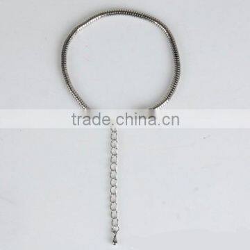 2016 DIY Charms Bracelet Chain 3mm size suit for big hole beads and charms--OEM is welcome