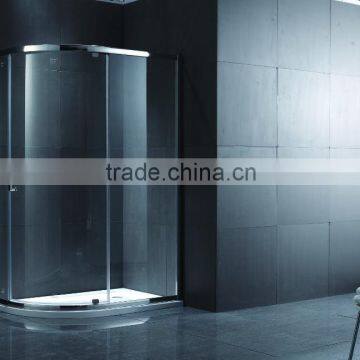 Hotel supply stainless steel profile sliding shower room and shower door