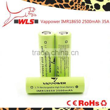 18650 battery vv mod vappower 18650 2500mah battery vs lg he4