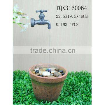 Handmade Polyresin Pet Drinking Water Fountains for Sale photo-3