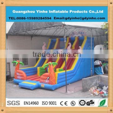 2015 best sale commercial inflatable octopus stair slide