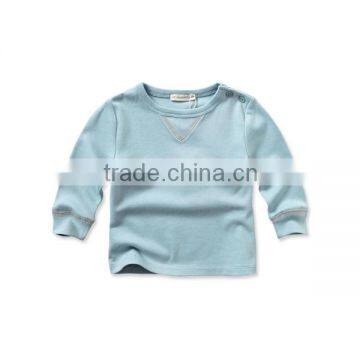 DB1978 wholesale baby clothes dave bella 2014 autumn winter 100% cotton striped babi outwear baby clothes baby T-shirt coat