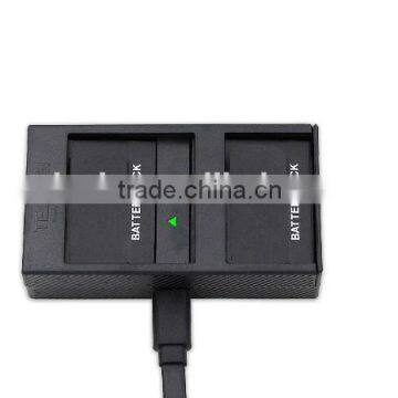 Telesin Hot selling Dual Battery Charger for Xiaomi Yi Sport camera