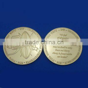 matte gold double embossed logo pamoja tunaweza 50 years celebrating souvenir coin