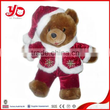 2015 cute christmas stuffed toy custom plush teddy bear