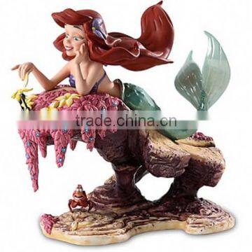 OEM made mermaid fairy resin figurines, girls gift mermaid fairy resin figurines, polyresin figurines Shenzhen production