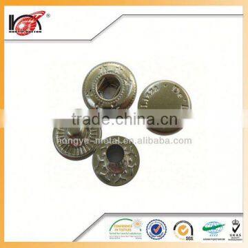 Custom Logo Stud Press Four Parts Snap Button 2016