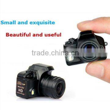 Portable HD 1280*720 AVI 5MP motion detection smallest in world wireless camera look like slr mini DV flash light USB interface                        
                                                Quality Choice