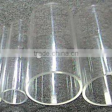 Clear hollow acrylic tube