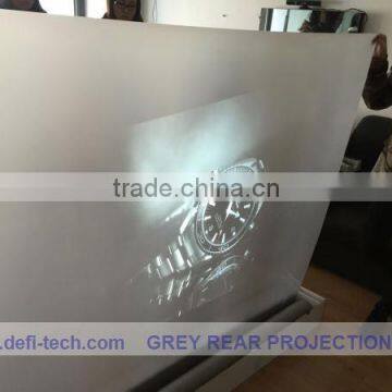 Wall hanging rear projection screen film,high contrast grey color,for shop