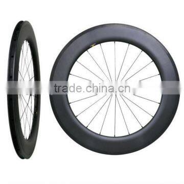 High Stiffness 3k Matte 700c Carbon 88mm Clincher Road Wheels, 88mm Clincher Wheelset Carbon Wheel/ Road Bike Racing Wheelset photo-3