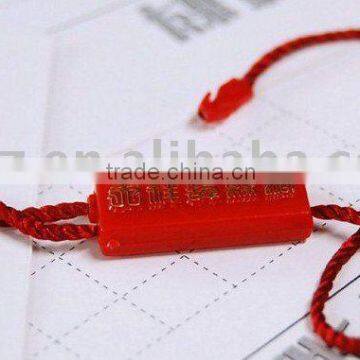 Plastic hangtag label /String seal for clothing