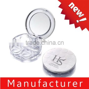 Wholesale High Quality Round Eyeshadow Cosmetic Containers With Mirror