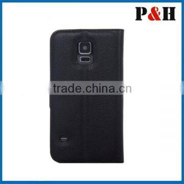 New Arrival Leather Flip Case for Samsung Galaxy S5,Cross Leather Wallet Case for s5 photo-4
