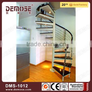 prefabricated outdoor galvanized steel spiral stairs grill design