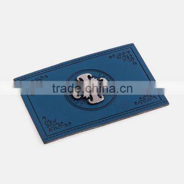 Leather Label Brand Leather Metal Patch Woven Label photo-3