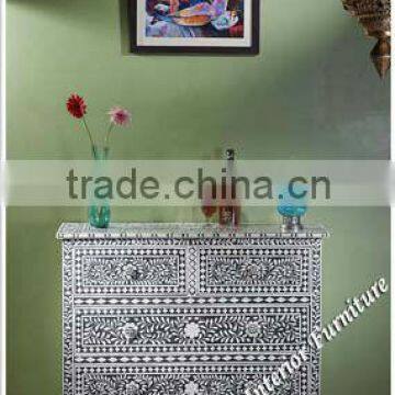 Bone Inlay Chest of Drawer/Dresser